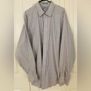 Men’s big and tall, long sleeve button down shirt